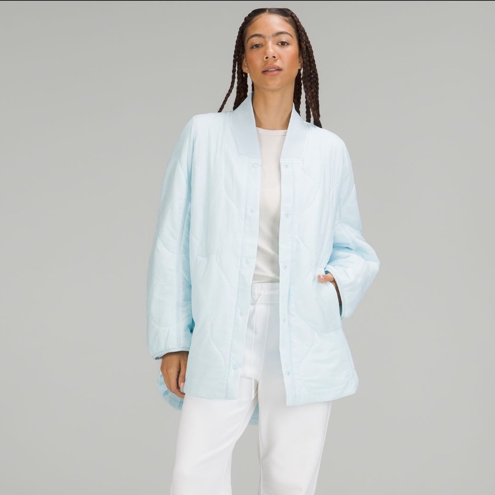 Lululemon Quilted Light Insulation Jacket in Powder Blue.